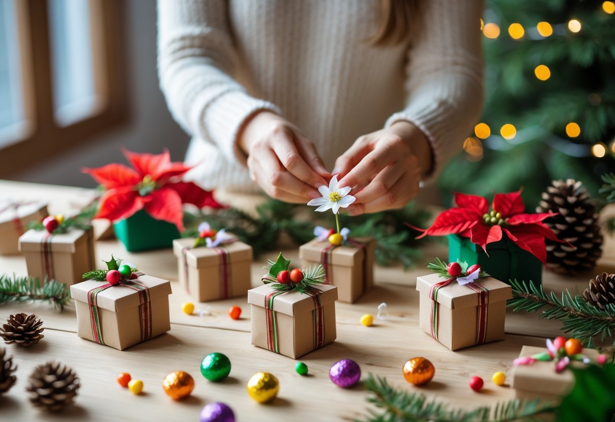 Sadans skaber du den perfekte julekalender med blomster og slik